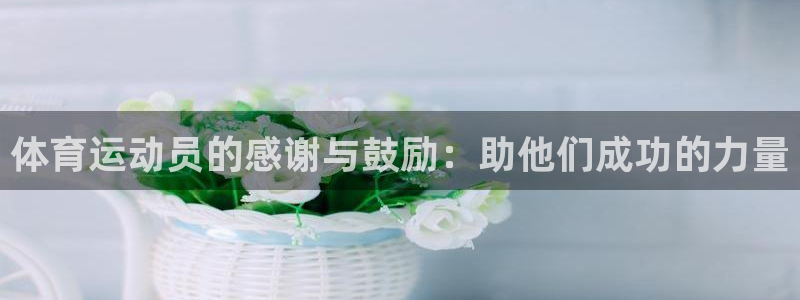 678体育官网下载：体育运动员的感谢与鼓励：助他们成功的力量