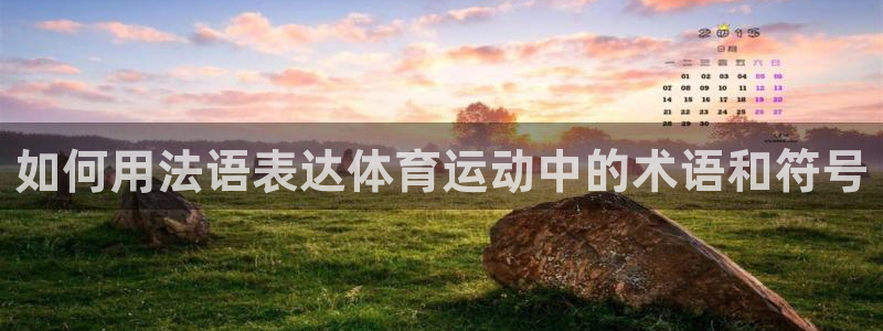 678体育：如何用法语表达体育运动中的术语和符号